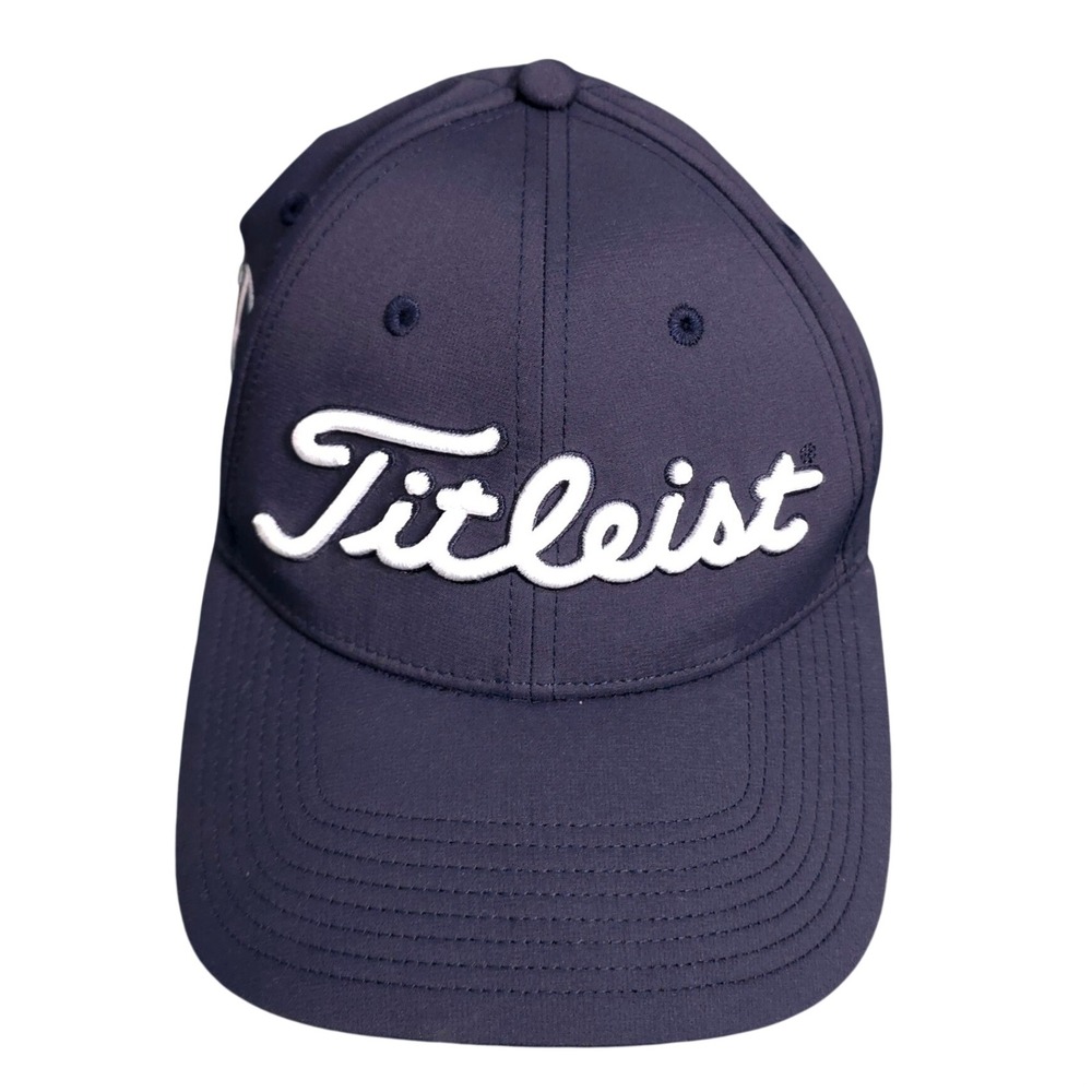 Titleist‎ Men's Tour Performance Navy Blue Golf Hat Adjustable Strapback Cap